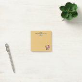 Elegante administratieve professionalsdag in goud post-it® notes (Kantoor)