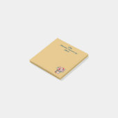 Elegante administratieve professionalsdag in goud post-it® notes (Schuin)