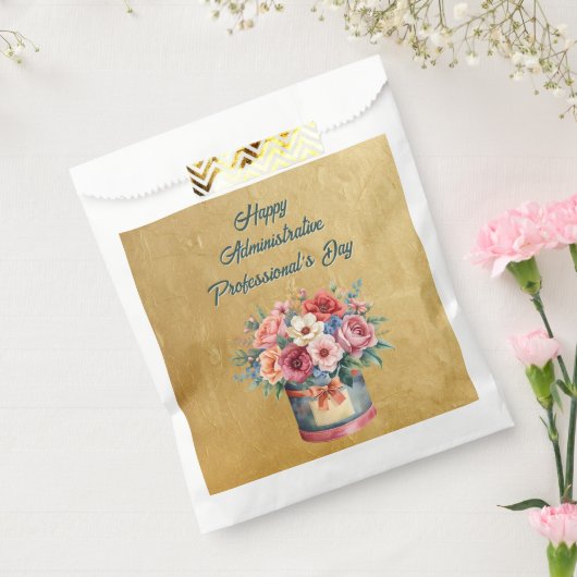 Elegante Administrative Professionals Day in goud Bedankzakje (Gezegeld)