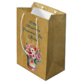 Elegante Administrative Professionals Day in goud Medium Cadeauzakje (Achterkant Gekanteld)
