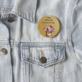 Elegante Administrative Professionals Day in goud Ronde Button 5,7 Cm (In situ)