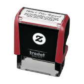 Elegante adresinformatie zwart (optioneel)  zelfinktende stempel (Product)