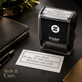 Elegante adresstempel voor uitnodigingen of envelo zelfinktende stempel