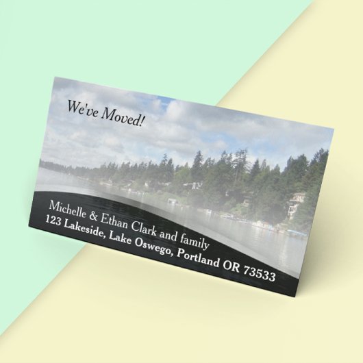 Elegante adreswijziging Aangepaste fotokaart Aankondiging