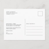 Elegante adreswijziging aankondigingskaart (Achterkant)