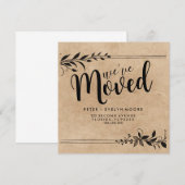 elegante adreswijziging die we hebben verplaatst aankondiging (Voorkant / Achterkant)