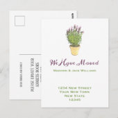 Elegante adreswijziging | Verhuisbericht Briefkaart (Voorkant / Achterkant)