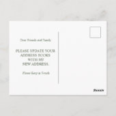 Elegante adreswijziging | Verhuisbericht Briefkaart (Achterkant)