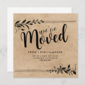 elegante Adreswijziging we zijn verhuisd Aankondiging (Voorkant / Achterkant)