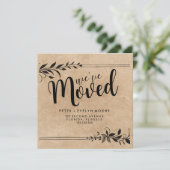 elegante Adreswijziging we zijn verhuisd Aankondiging (Staand voorkant)