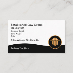Elegante advocaat logo visitekaartjes