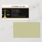 Elegante advocaat Visitekaartjes (Voorkant / Achterkant)