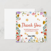 Elegante afdrukbare bedankkaarten kaart (Voorkant / Achterkant)