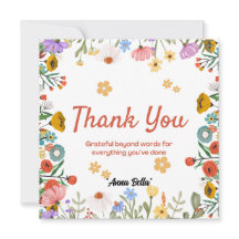 Elegante afdrukbare bedankkaarten