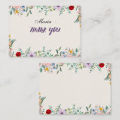 Elegante afdrukbare dank u notitiekaartje (Voorkant / Achterkant)