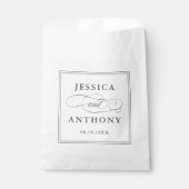 Elegante Affaire Bruiloft of Verlovingsfeest Bedankzakje (Voorkant)