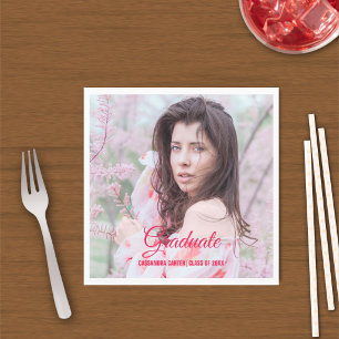 Elegante afgestudeerde aangepaste foto servet