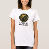 Elegante Afrika Ritmische Stam Drum Dans T-shirt (Voorkant)
