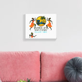 Elegante Afrikaanse Eiland Sfeer Canvas Afdruk (Insitu (Woonkamer))