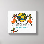 Elegante Afrikaanse Eiland Sfeer Canvas Afdruk (Voorkant)