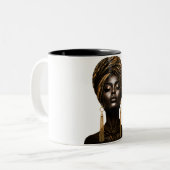 Elegante Afrikaanse Koningin Mok (Voorkant links)