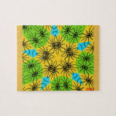 Elegante Afrikaanse Spider Motief vector art print Legpuzzel (Horizontaal)