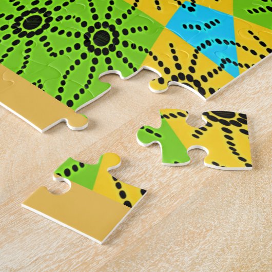 Elegante Afrikaanse Spider Motief vector art print Legpuzzel (Zijkant)