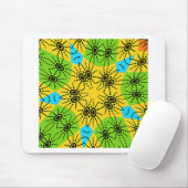 Elegante Afrikaanse Spider Motief vector art print Muismat (Met muis)