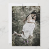 Elegante Afrikaanse Violet Save The Date Huwelijk Kaart (Achterkant)