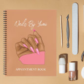Elegante Afro-Amerikaanse Nail Artist Manicurist Notitieboek