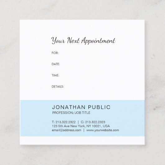Elegante Afspraak Herinnering Ziekenhuis Dokter To Afsprakenkaartje (Voorkant)