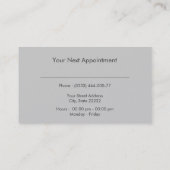 Elegante Afspraak Sjabloon Afsprakenkaartje (Achterkant)