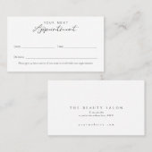 elegante afsprakenkaart afsprakenkaartje (Voorkant / Achterkant)