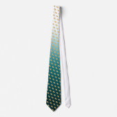 Elegante afstudeer stropdas Gouden Mortarboard Pat (Voorkant)