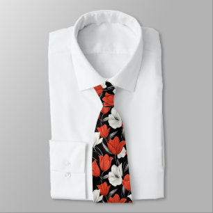 Elegante afstudeercadeaus voor hem Tulpenbloem Stropdas