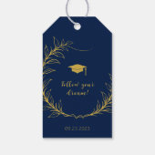 Elegante afstudeercadeautags cadeaulabel (Achterkant)