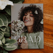 Elegante Afstudeerder Overlay Tekst Afstuderen Aan Bedankkaart