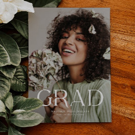 Elegante Afstudeerder Overlay Tekst Afstuderen Aan Bedankkaart