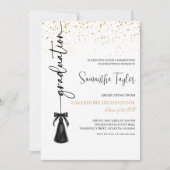 Elegante Afstudeerfeest met Foto Uitnodiging (Voorkant)