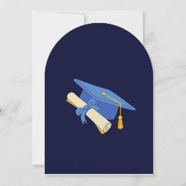 Elegante afstudeerfeest template  kaart