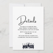 elegante afstudeerfeest uitnodiging (Achterkant)