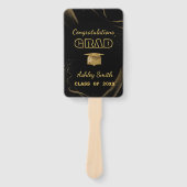 elegante afstudeerhandventilator handwaaier (Voorkant)