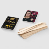 elegante afstudeerhandventilator handwaaier (Niet-gemonteerd)