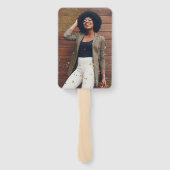 elegante afstudeerhandventilator handwaaier (Achterkant)