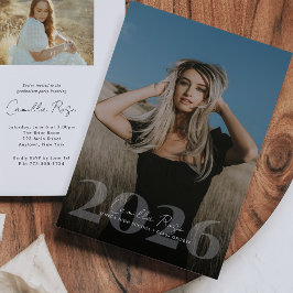 Elegante Afstudeerjaar Foto Overlay Kaart