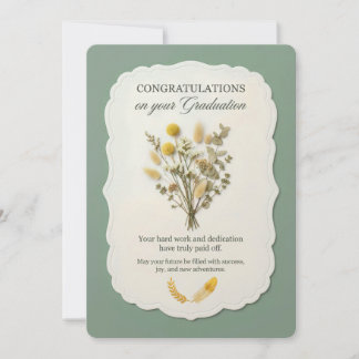 Elegante Afstudeerkaart: Gefeliciteerd Kaart