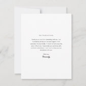 Elegante afstudeerscriptie foto afstuderen bedankkaart (Achterkant)