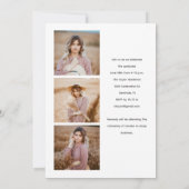 Elegante afstudeerscriptie Foto Afstuderen Kaart (Achterkant)