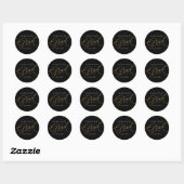 Elegante afstudeersticker of enveloppe zegel (Vel)