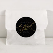 Elegante afstudeersticker ronde sticker